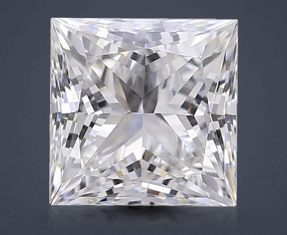 0.98ct E VVS2 Rare Carat Ideal Cut Princess Lab Grown Diamond
