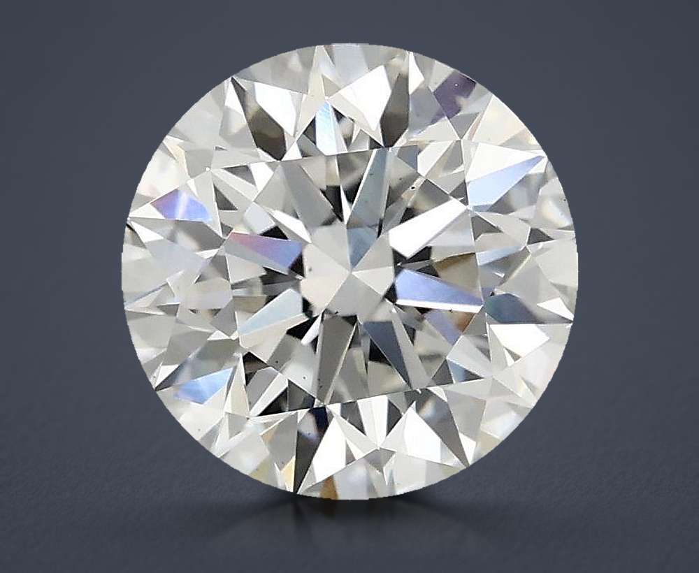 2.43ct E VS2 Excellent Cut Round Lab Grown Diamond