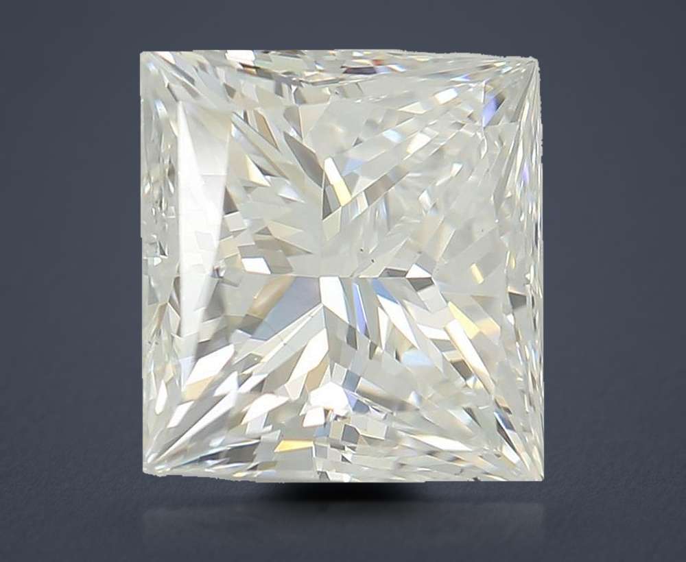 2.53ct D VS2 Rare Carat Ideal Cut Princess Lab Grown Diamond