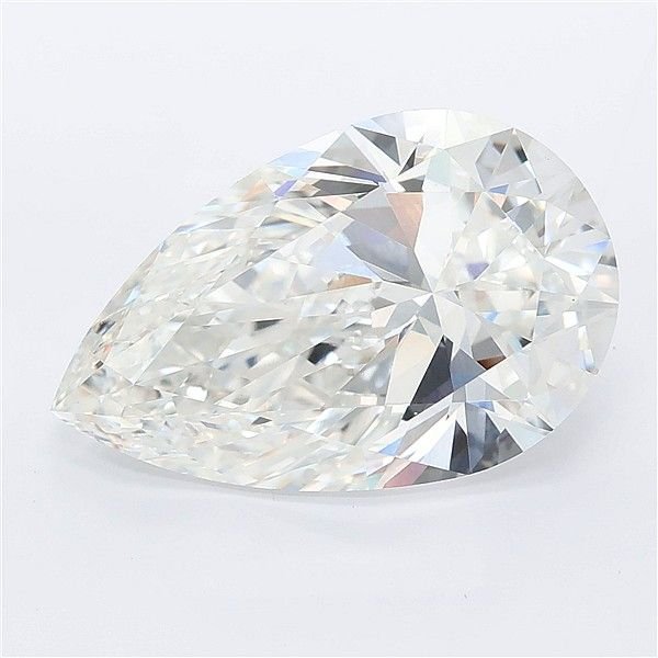 7.02ct F VVS2 Rare Carat Ideal Cut Pear Lab Grown Diamond
