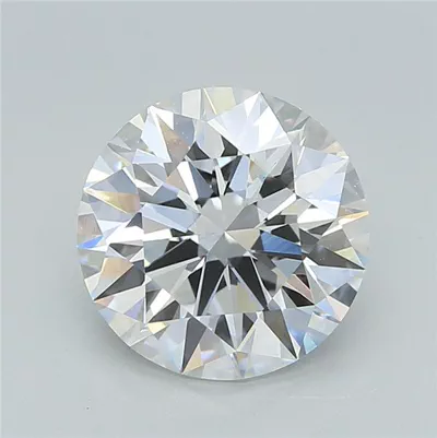 3.04ct F VS1 Rare Carat Ideal Cut Round Lab Grown Diamond