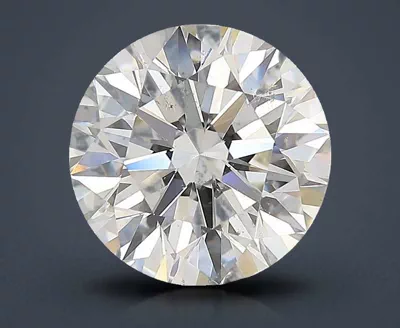 4.01ct I SI2 Rare Carat Ideal Cut Round Diamond