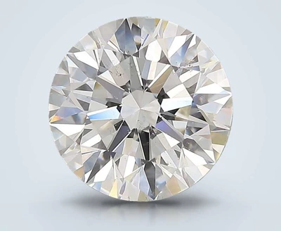 4.01ct I SI2 Rare Carat Ideal Cut Round Diamond