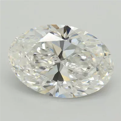4.04ct E VVS2 Rare Carat Ideal Cut Oval Lab Grown Diamond