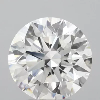 3.32ct F SI1 Rare Carat Ideal Cut Round Lab Grown Diamond