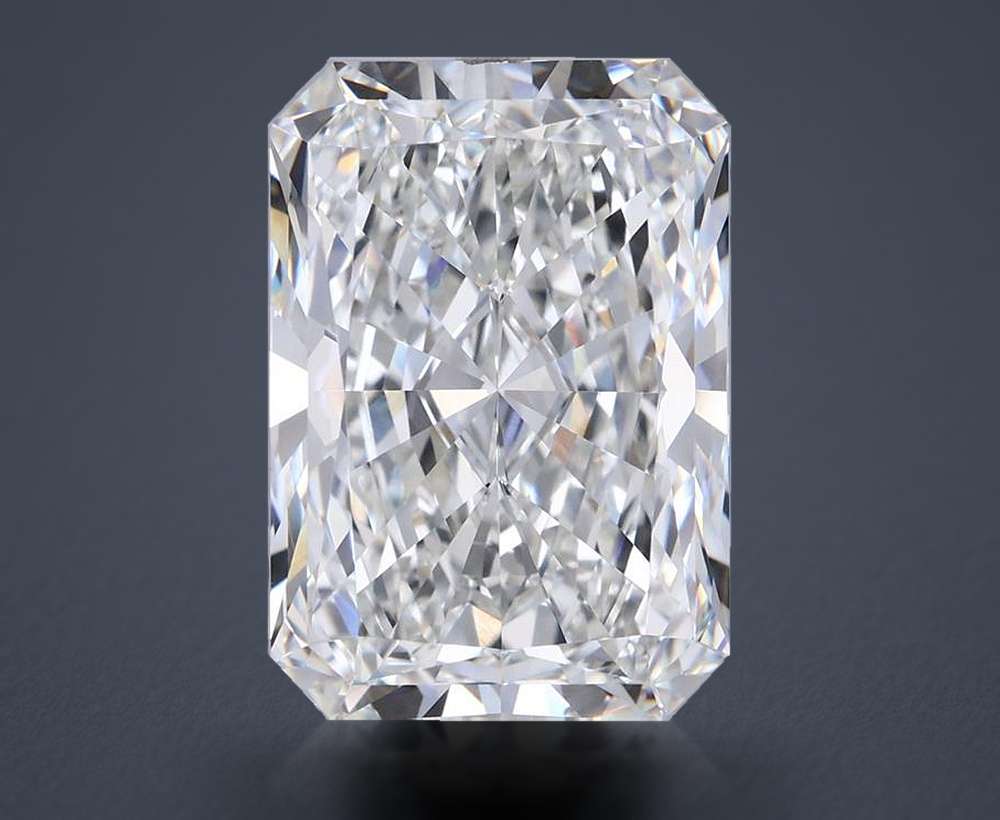 10.53ct H VVS2 Rare Carat Ideal Cut Radiant Lab Grown Diamond