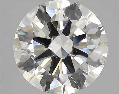 3.08ct K VS2 Rare Carat Ideal Cut Round Diamond