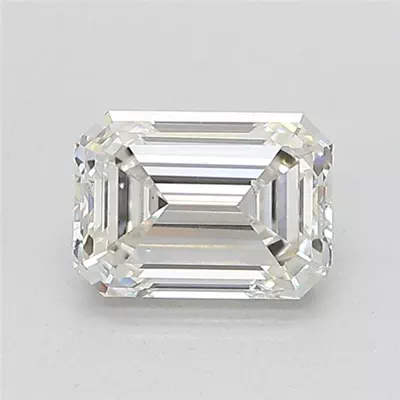 1.01ct H SI1 Rare Carat Ideal Cut Emerald Lab Grown Diamond