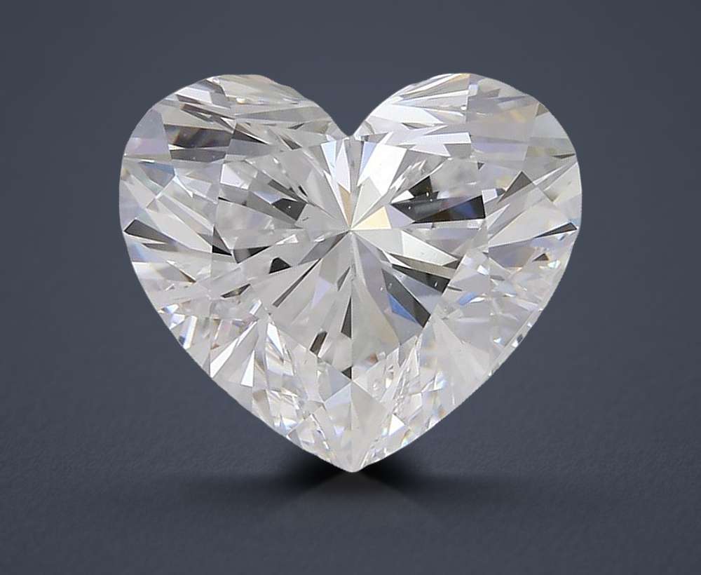 4.17ct D VS2 Rare Carat Ideal Cut Heart Diamond