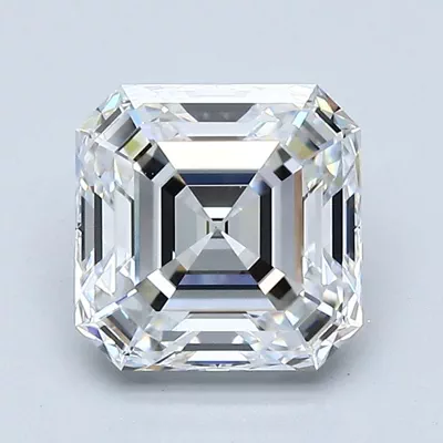 2.01ct E VVS2 Rare Carat Ideal Cut Asscher Diamond