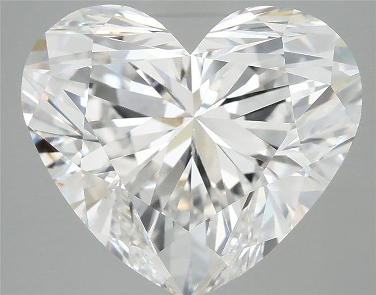 6.07ct E VVS2 Rare Carat Ideal Cut Heart Lab Grown Diamond