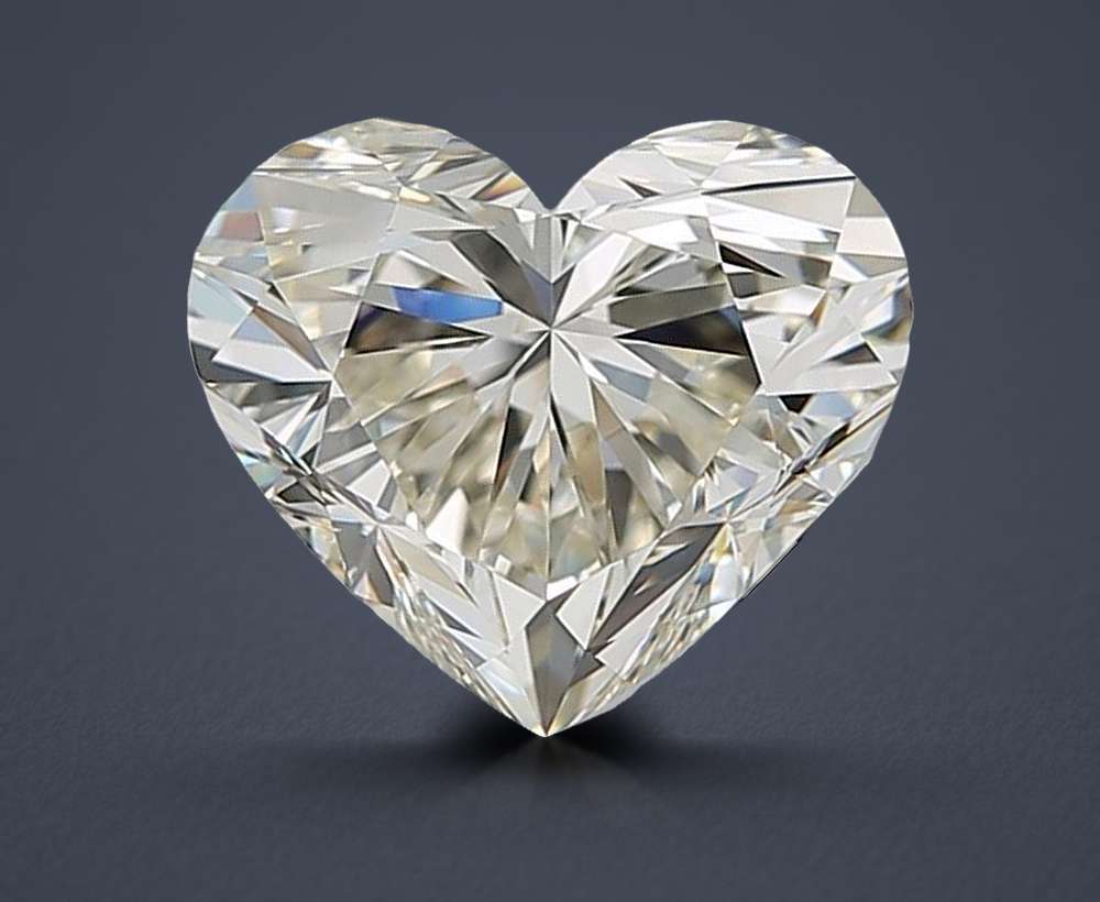 3.01ct J VVS1 Rare Carat Ideal Cut Heart Diamond
