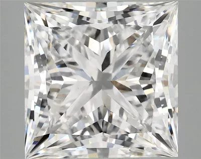8.11ct E VVS2 Rare Carat Ideal Cut Princess Lab Grown Diamond