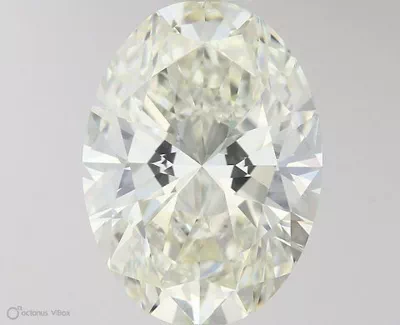 3.37ct J SI1 Rare Carat Ideal Cut Oval Diamond