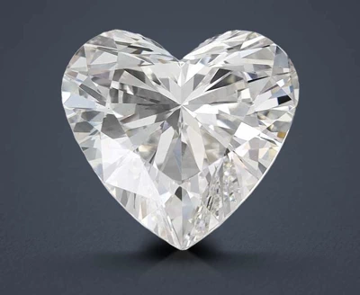 3.06ct G VS2 Rare Carat Ideal Cut Heart Lab Grown Diamond