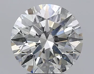 3.21ct I SI2 Rare Carat Ideal Cut Round Diamond