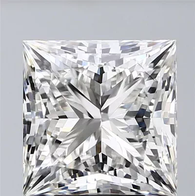 6.31ct G VS2 Rare Carat Ideal Cut Princess Lab Grown Diamond