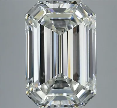 5.04ct I VS1 Rare Carat Ideal Cut Emerald Diamond