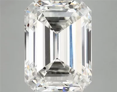 12.12ct F VVS2 Excellent Cut Emerald Lab Grown Diamond