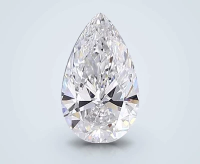 3.02ct F VS1 Rare Carat Ideal Cut Pear Lab Grown Diamond