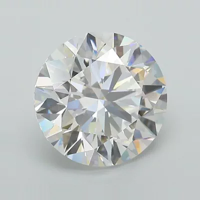 3.37ct E VVS2 Excellent Cut Round Lab Grown Diamond