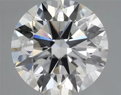 3.29ct G SI1 Rare Carat Ideal Cut Round Lab Grown Diamond
