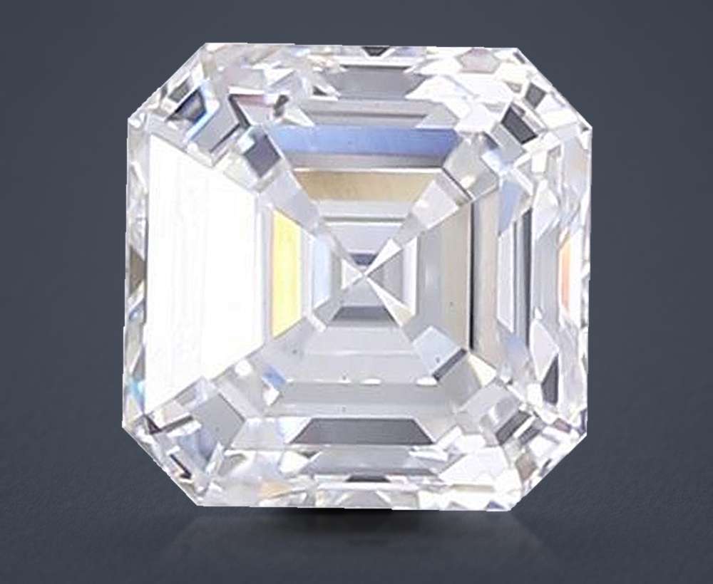 3.03ct F VS1 Rare Carat Ideal Cut Asscher Lab Grown Diamond