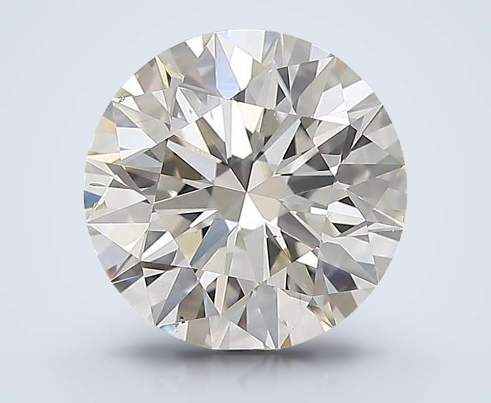 2.50ct K SI1 Rare Carat Ideal Cut Round Diamond