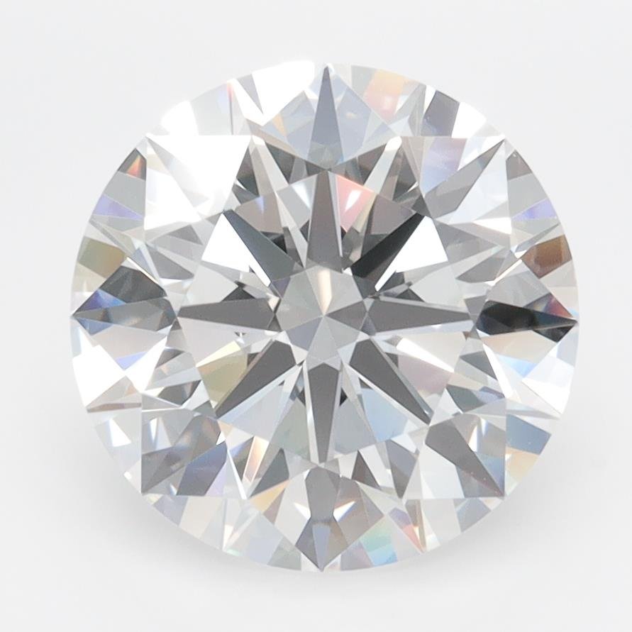 3.01ct D FL Rare Carat Ideal Cut Round Lab Grown Diamond