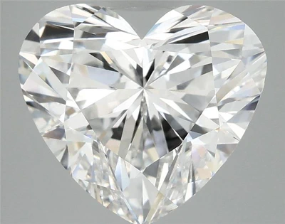 6.16ct E VVS2 Rare Carat Ideal Cut Heart Lab Grown Diamond