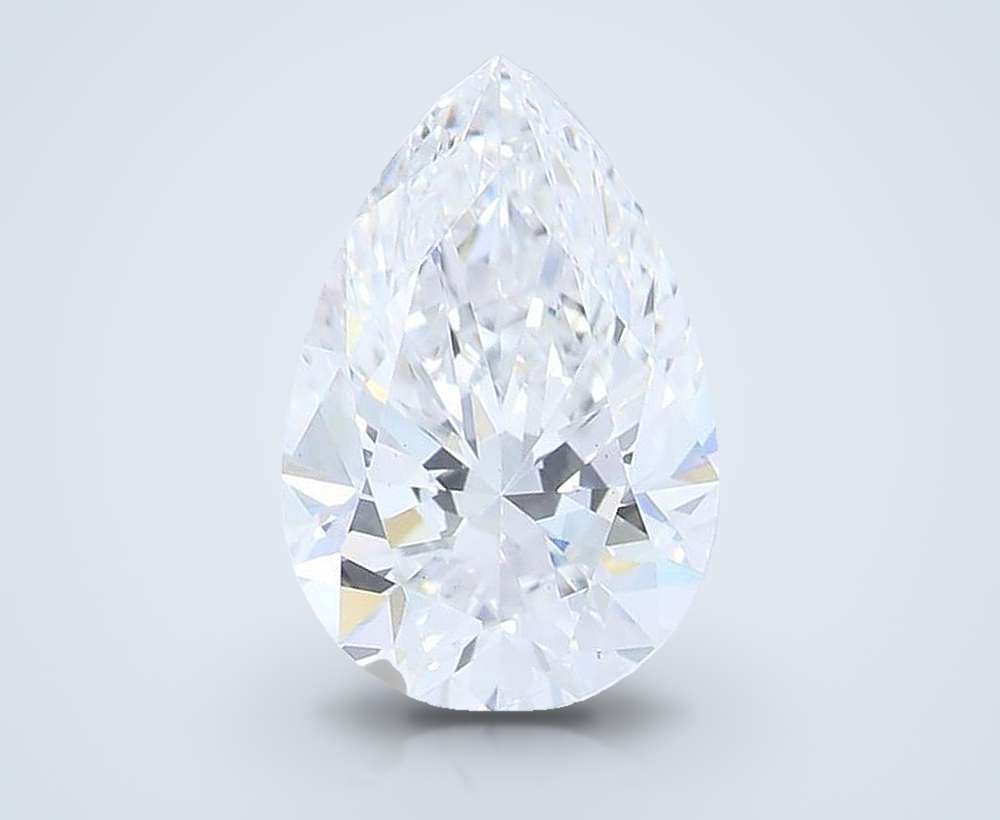 1.53ct D SI1 Rare Carat Ideal Cut Pear Lab Grown Diamond