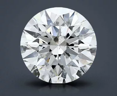 3.01ct J SI2 Rare Carat Ideal Cut Round Diamond