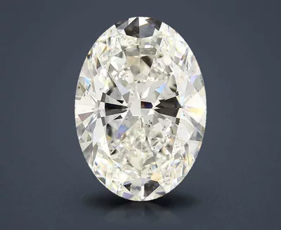 7.32ct J SI2 Rare Carat Ideal Cut Oval Diamond