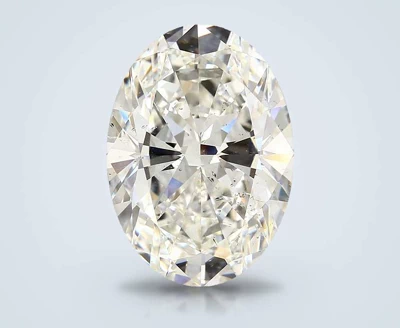 7.32ct J SI2 Rare Carat Ideal Cut Oval Diamond