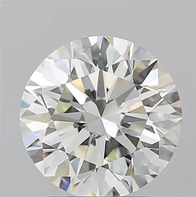 2.26ct K SI1 Rare Carat Ideal Cut Round Diamond