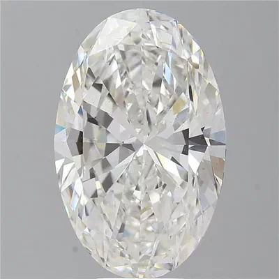 9.59ct F VS2 Rare Carat Ideal Cut Oval Lab Grown Diamond