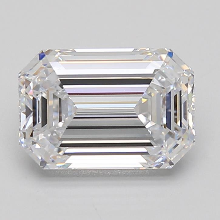 2.19ct D VVS1 Excellent Cut Emerald Lab Grown Diamond
