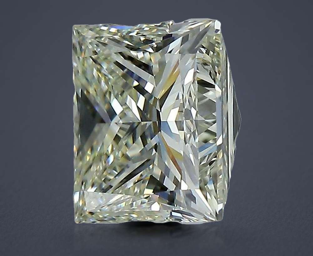 3.03ct K VS1 Rare Carat Ideal Cut Princess Diamond
