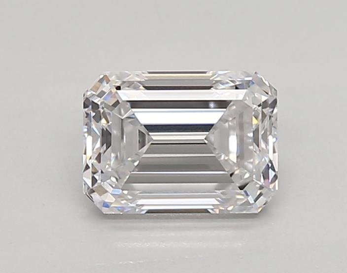 0.89ct D VVS1 Very Good Cut Emerald Lab Grown Diamond