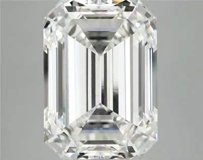 12.51ct F VVS2 Excellent Cut Emerald Lab Grown Diamond