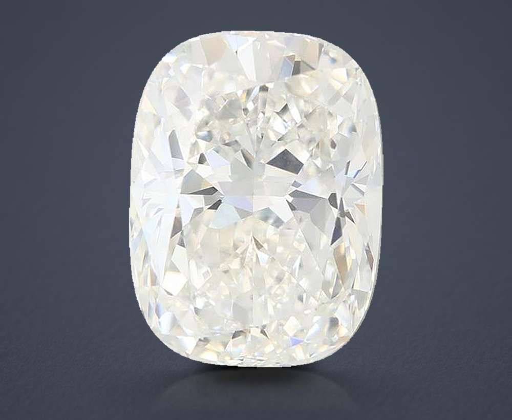 5.08ct F VVS2 Rare Carat Ideal Cut Cushion Lab Grown Diamond