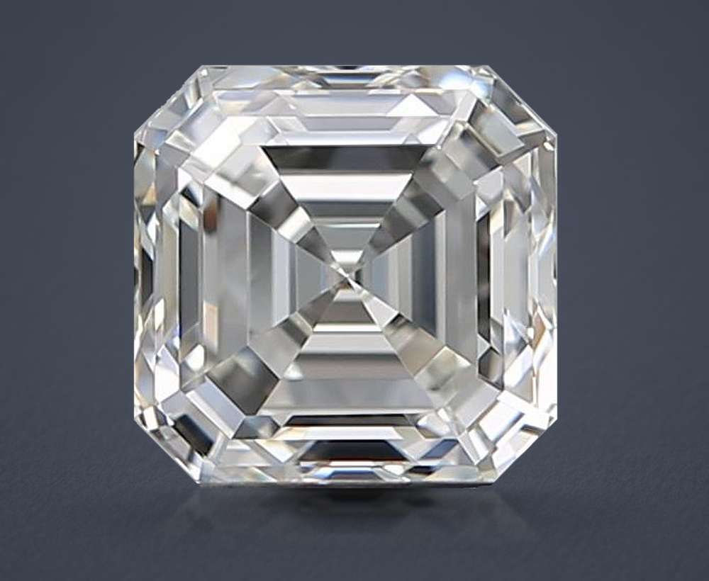 0.92ct I VVS1 Rare Carat Ideal Cut Asscher Diamond