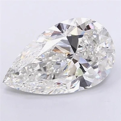 10.09ct F VS1 Rare Carat Ideal Cut Pear Lab Grown Diamond