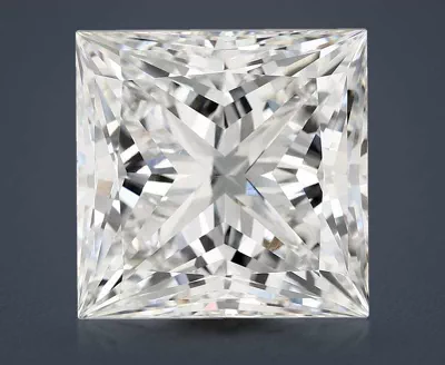 12.33ct E VVS2 Rare Carat Ideal Cut Princess Lab Grown Diamond