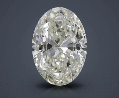7.05ct J SI2 Rare Carat Ideal Cut Oval Diamond