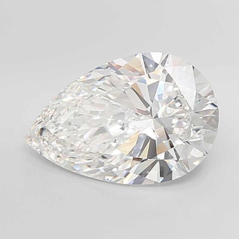 10.01ct F VS1 Rare Carat Ideal Cut Pear Lab Grown Diamond