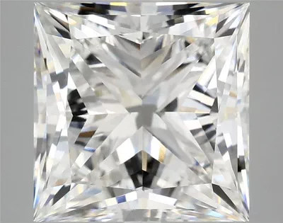 7.82ct E VVS2 Rare Carat Ideal Cut Princess Lab Grown Diamond
