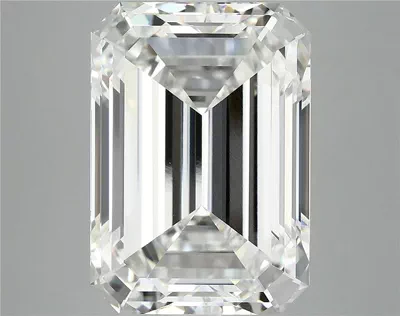 12.53ct F VVS2 Rare Carat Ideal Cut Emerald Lab Grown Diamond