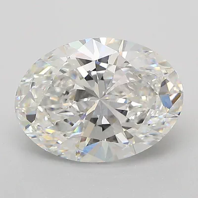 2.57ct E VVS2 Rare Carat Ideal Cut Oval Lab Grown Diamond