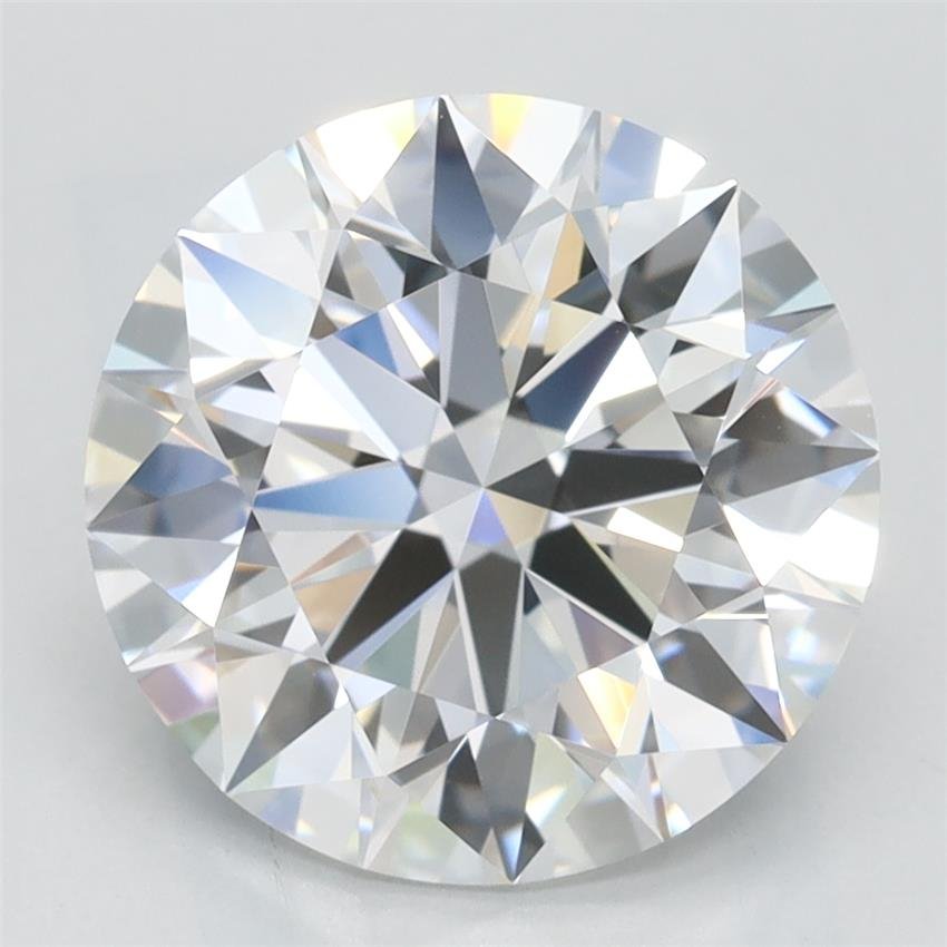 3.08ct D VVS2 Rare Carat Ideal Cut Round Lab Grown Diamond